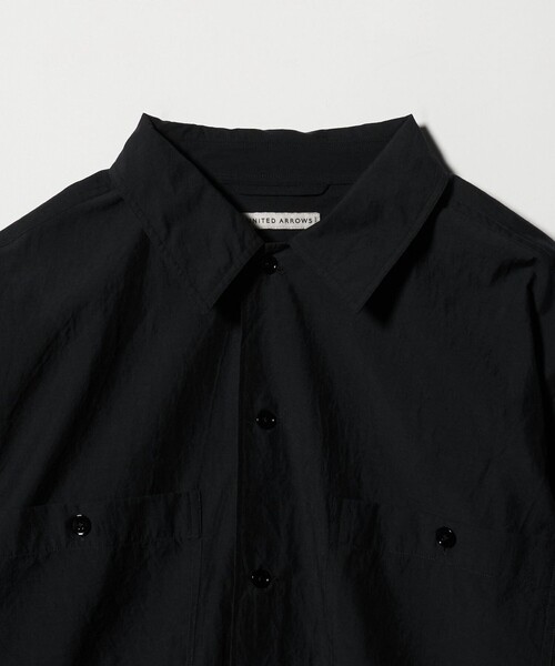UNITED ARROWS（ユナイテッドアローズ）の「フェザーポプリン オーバーシャツ（シャツ/ブラウス・メンズ・ブラック/ライトブルー・XL/S/L/M）」の15枚目の写真