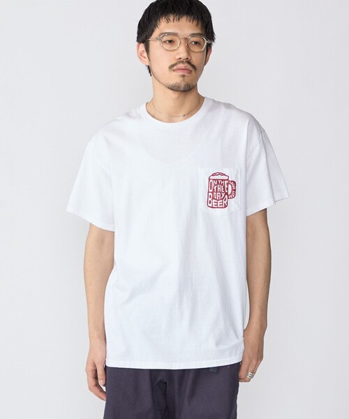SHIPS(シップス)の「【WEB限定/SHIPS別注】THE DAY ON THE BEACH: THATS SURF LIFE ポケット Tシャツ(Tシャツ/カットソー・メンズ・オリーブ/レッド/ブルー・LARGE/MEDIUM/SMALL)」の3枚目の写真