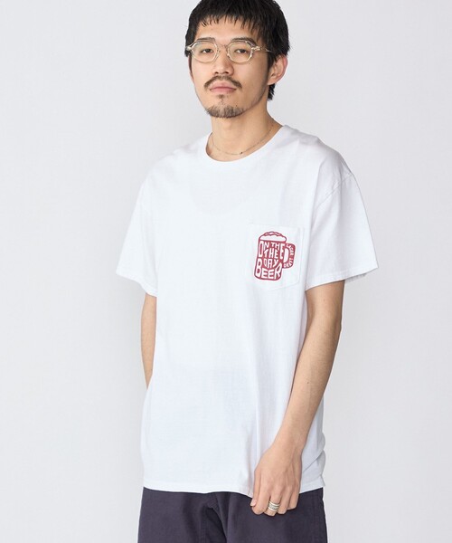 SHIPS(シップス)の「【WEB限定/SHIPS別注】THE DAY ON THE BEACH: THATS SURF LIFE ポケット Tシャツ(Tシャツ/カットソー・メンズ・オリーブ/レッド/ブルー・LARGE/MEDIUM/SMALL)」の8枚目の写真