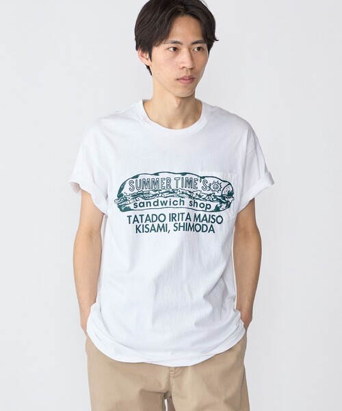SHIPS(シップス)の「【WEB限定/SHIPS別注】THE DAY ON THE BEACH: THATS SURF LIFE ポケット Tシャツ(Tシャツ/カットソー・メンズ・オリーブ/レッド/ブルー・LARGE/MEDIUM/SMALL)」の14枚目の写真