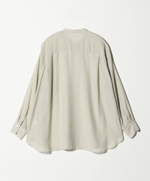 A DAY IN THE LIFE UNITED ARROWS(アデイインザライフユナイテッドアローズ)の「シアーストライプ バンドカラーシャツ <A DAY IN THE LIFE>(シャツ/ブラウス・レディース・オリーブ/グレー系/コバルトブルー・FREE)」の14枚目の写真