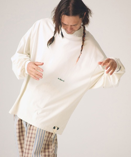 ADAM PATEK(アダムパテック)の「ADAMPATEK/gallagher aging embroidered long-sleeved T/刺繍入りエイジング加工ロングスリーブT(Tシャツ/カットソー・メンズ・ブラック/ホワイト/グリーン/ピンク・1/2)」の21枚目の写真