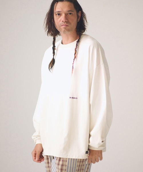 ADAM PATEK(アダムパテック)の「ADAMPATEK/gallagher aging embroidered long-sleeved T/刺繍入りエイジング加工ロングスリーブT(Tシャツ/カットソー・メンズ・ブラック/ホワイト/グリーン/ピンク・1/2)」の22枚目の写真