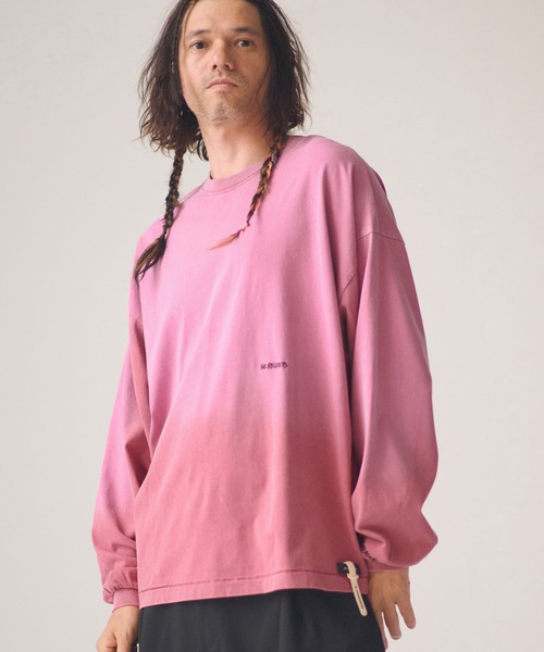 ADAM PATEK(アダムパテック)の「ADAMPATEK/gallagher aging embroidered long-sleeved T/刺繍入りエイジング加工ロングスリーブT(Tシャツ/カットソー・メンズ・ブラック/ホワイト/グリーン/ピンク・1/2)」の10枚目の写真
