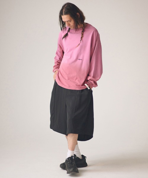 ADAM PATEK(アダムパテック)の「ADAMPATEK/gallagher aging embroidered long-sleeved T/刺繍入りエイジング加工ロングスリーブT(Tシャツ/カットソー・メンズ・ブラック/ホワイト/グリーン/ピンク・1/2)」の12枚目の写真