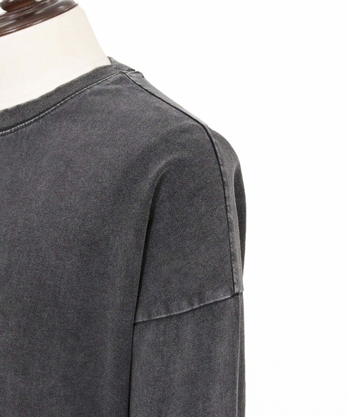 ADAM PATEK(アダムパテック)の「ADAMPATEK/gallagher aging embroidered long-sleeved T/刺繍入りエイジング加工ロングスリーブT(Tシャツ/カットソー・メンズ・ブラック/ホワイト/グリーン/ピンク・1/2)」の15枚目の写真