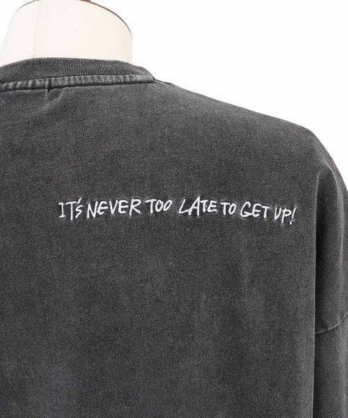 ADAM PATEK(アダムパテック)の「ADAMPATEK/gallagher aging embroidered long-sleeved T/刺繍入りエイジング加工ロングスリーブT(Tシャツ/カットソー・メンズ・ブラック/ホワイト/グリーン/ピンク・1/2)」の20枚目の写真