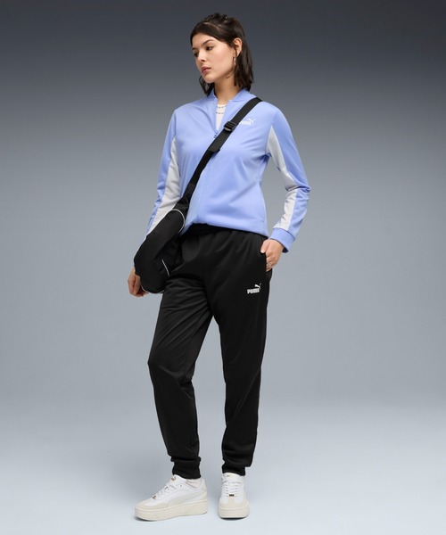 PUMA(プーマ)の「PUMA プーマ ウィメンズ ポリ ベースボール スーツ 上下セット(ジャージ・レディース・ブラック/ラベンダー・LARGE/MEDIUM/X-LARGE/SMALL)」の2枚目の写真