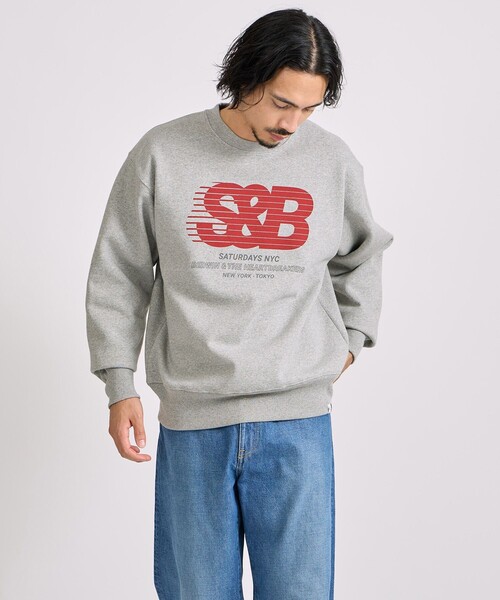 Saturdays NYC(サタデーズ ニューヨークシティ )の「BEDWIN & THE HEARTBREAKERS x Saturdays NYC Ex.PRINTED SWEAT "BEAN TOWN"(スウェット・メンズ・チャコールグレー・L/M/XL)」の5枚目の写真