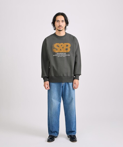 Saturdays NYC(サタデーズ ニューヨークシティ )の「BEDWIN & THE HEARTBREAKERS x Saturdays NYC Ex.PRINTED SWEAT "BEAN TOWN"(スウェット・メンズ・チャコールグレー・L/M/XL)」の7枚目の写真