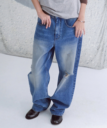 WELLBEING EXPRESS（ウェルビーイングエクスプレス）の「Fake Pocket Denim Deep Blue（デニムパンツ）」