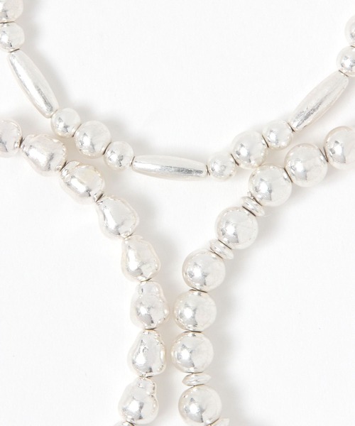 LEPSIM（レプシィム）の「メタルブレスゴム　647088（ブレスレット・レディース・シルバー/ガンメタ・ONE SIZE）」の4枚目の写真