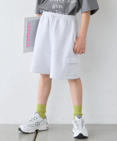 CIAOPANIC TYPY(チャオパニックティピー)の「【KIDS】スウェットカーゴショーツ(その他パンツ・キッズ・グレー/ブラック・XX-LARGE/X-LARGE/MEDIUM/SMALL/LARGE)」の1枚目の写真