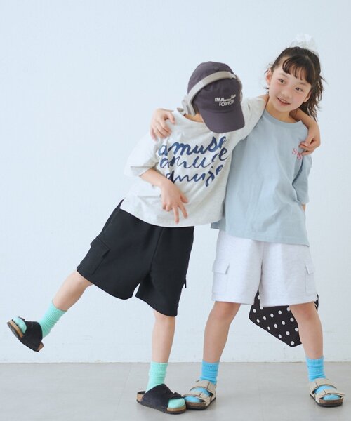 CIAOPANIC TYPY(チャオパニックティピー)の「【KIDS】スウェットカーゴショーツ(その他パンツ・キッズ・グレー/ブラック・XX-LARGE/X-LARGE/MEDIUM/SMALL/LARGE)」の7枚目の写真