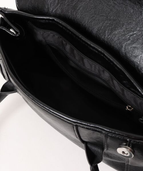 Ritzy(リッツィー)の「2way フェイクレザー 横型ハンドバック ショルダーバックバッグ(ハンドバッグ・レディース・ブラック・FREE)」の6枚目の写真
