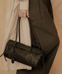 2way フェイクレザー 横型ハンドバック ショルダーバックバッグ