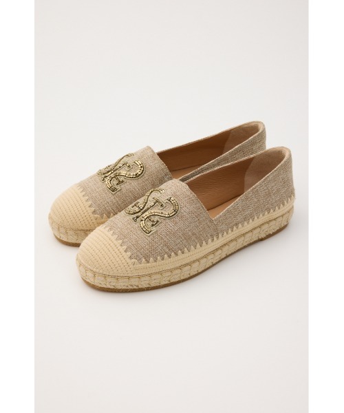 STACCATO(スタッカート)の「STビーズエスパドリーユ(スニーカー・レディース・ホワイト/ベージュ・22.5cm/23cm/23.5cm/24cm/24.5cm)」の1枚目の写真