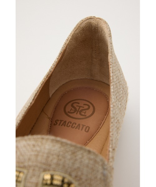 STACCATO(スタッカート)の「STビーズエスパドリーユ(スニーカー・レディース・ホワイト/ベージュ・22.5cm/23cm/23.5cm/24cm/24.5cm)」の11枚目の写真