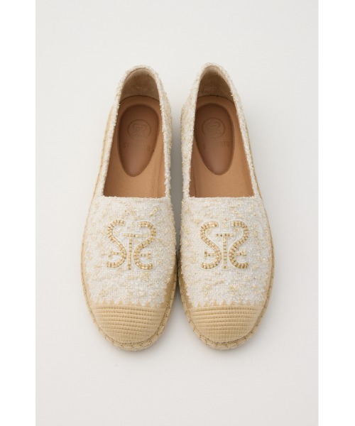 STACCATO(スタッカート)の「STビーズエスパドリーユ(スニーカー・レディース・ホワイト/ベージュ・22.5cm/23cm/23.5cm/24cm/24.5cm)」の14枚目の写真