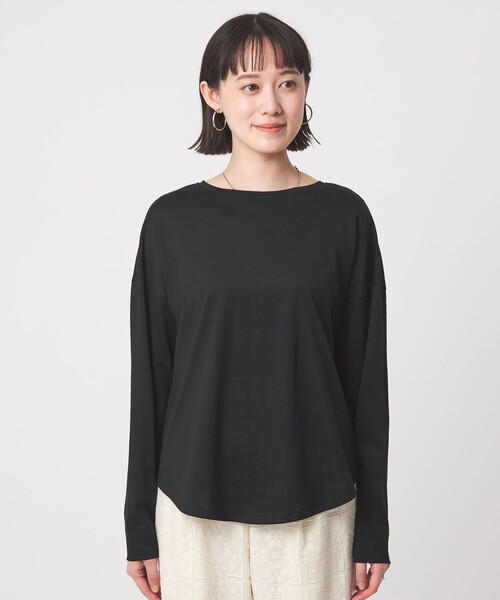 green label relaxing(グリーンレーベルリラクシング)の「バック スリット プルオーバー(Tシャツ/カットソー・レディース・オフホワイト/ブラック/その他1・FREE)」の19枚目の写真