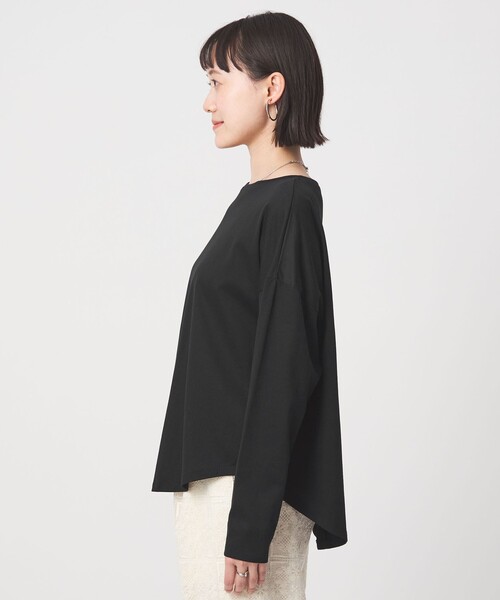 green label relaxing(グリーンレーベルリラクシング)の「バック スリット プルオーバー(Tシャツ/カットソー・レディース・オフホワイト/ブラック/その他1・FREE)」の18枚目の写真