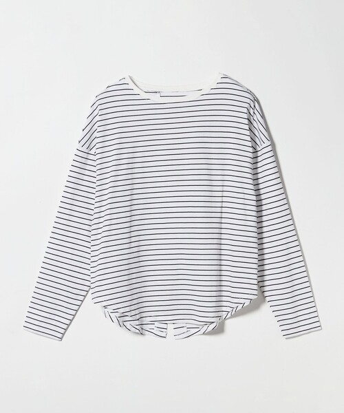 green label relaxing(グリーンレーベルリラクシング)の「バック スリット プルオーバー(Tシャツ/カットソー・レディース・オフホワイト/ブラック/その他1・FREE)」の10枚目の写真