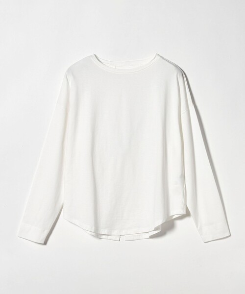 green label relaxing(グリーンレーベルリラクシング)の「バック スリット プルオーバー(Tシャツ/カットソー・レディース・オフホワイト/ブラック/その他1・FREE)」の7枚目の写真