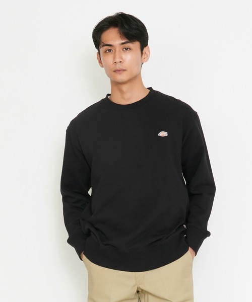 Dickies(ディッキーズ)の「Dickies/ディッキーズ ワッペンクルーネック スウェット/ブランドロゴTシャツ/長袖(スウェット・メンズ・ネイビー/オリーブ/ブラック/ヘザーグレー・MEDIUM/LARGE/X-LARGE/3L)」の2枚目の写真
