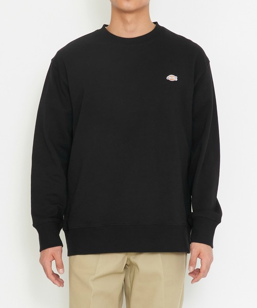Dickies(ディッキーズ)の「Dickies/ディッキーズ ワッペンクルーネック スウェット/ブランドロゴTシャツ/長袖(スウェット・メンズ・ネイビー/オリーブ/ブラック/ヘザーグレー・MEDIUM/LARGE/X-LARGE/3L)」の7枚目の写真