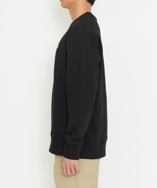 Dickies(ディッキーズ)の「Dickies/ディッキーズ ワッペンクルーネック スウェット/ブランドロゴTシャツ/長袖(スウェット・メンズ・ネイビー/オリーブ/ブラック/ヘザーグレー・MEDIUM/LARGE/X-LARGE/3L)」の8枚目の写真