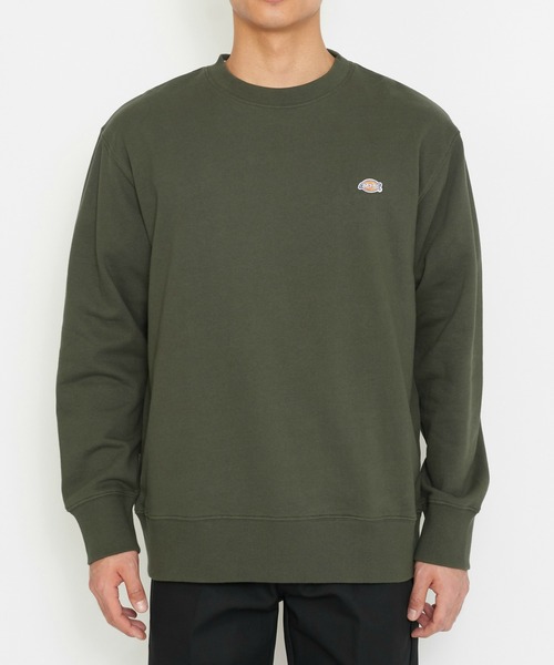 Dickies(ディッキーズ)の「Dickies/ディッキーズ ワッペンクルーネック スウェット/ブランドロゴTシャツ/長袖(スウェット・メンズ・ネイビー/オリーブ/ブラック/ヘザーグレー・MEDIUM/LARGE/X-LARGE/3L)」の14枚目の写真