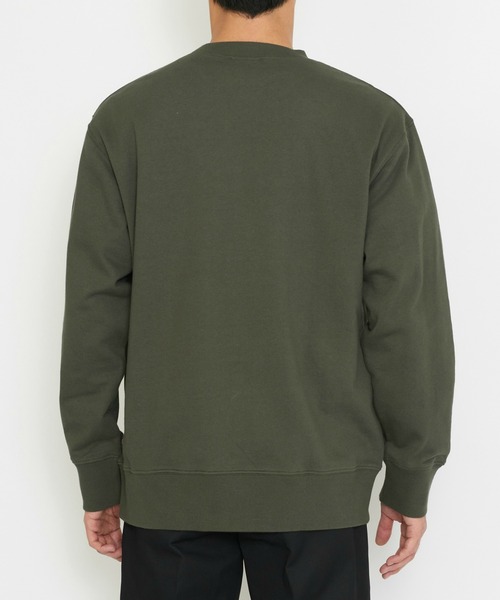 Dickies(ディッキーズ)の「Dickies/ディッキーズ ワッペンクルーネック スウェット/ブランドロゴTシャツ/長袖(スウェット・メンズ・ネイビー/オリーブ/ブラック/ヘザーグレー・MEDIUM/LARGE/X-LARGE/3L)」の16枚目の写真