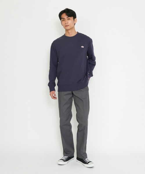 Dickies(ディッキーズ)の「Dickies/ディッキーズ ワッペンクルーネック スウェット/ブランドロゴTシャツ/長袖(スウェット・メンズ・ネイビー/オリーブ/ブラック/ヘザーグレー・MEDIUM/LARGE/X-LARGE/3L)」の20枚目の写真