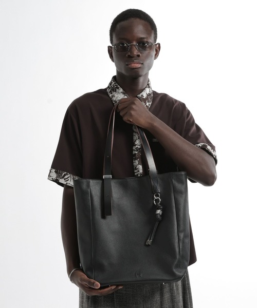 HARE（ハレ）の「レザーベルトトート(HARE)（トートバッグ・メンズ・ブラック・FREE）」の3枚目の写真