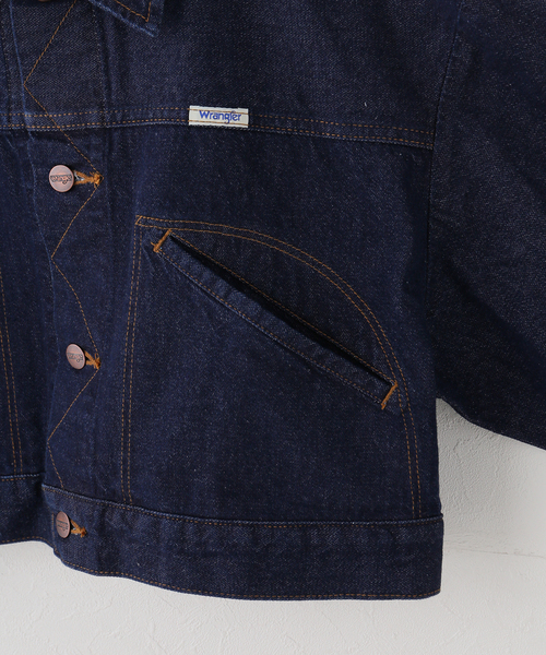 Wrangler（ラングラー）の「【WEB＋一部店舗限定】Wrangler / ラングラー OVERSIZE BOYS JACKET OneWash（デニムジャケット・レディース・ネイビー・MEDIUM）」の19枚目の写真