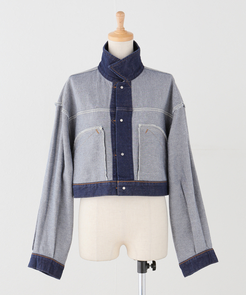 Wrangler（ラングラー）の「【WEB＋一部店舗限定】Wrangler / ラングラー OVERSIZE BOYS JACKET OneWash（デニムジャケット・レディース・ネイビー・MEDIUM）」の15枚目の写真