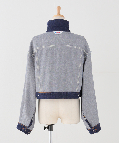 Wrangler（ラングラー）の「【WEB＋一部店舗限定】Wrangler / ラングラー OVERSIZE BOYS JACKET OneWash（デニムジャケット・レディース・ネイビー・MEDIUM）」の14枚目の写真