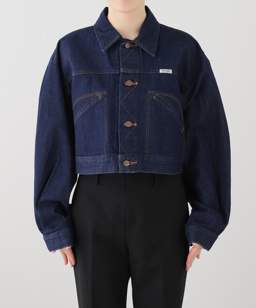 Wrangler（ラングラー）の「【WEB＋一部店舗限定】Wrangler / ラングラー OVERSIZE BOYS JACKET OneWash（デニムジャケット・レディース・ネイビー・MEDIUM）」の11枚目の写真