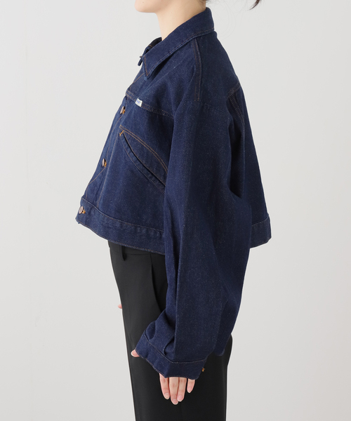 Wrangler（ラングラー）の「【WEB＋一部店舗限定】Wrangler / ラングラー OVERSIZE BOYS JACKET OneWash（デニムジャケット・レディース・ネイビー・MEDIUM）」の10枚目の写真