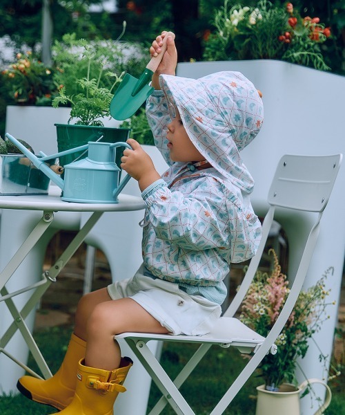 moimoln(モイモルン)の「サン&ムーンUVカットバケットハット・帽子(ハット・キッズ・ミント/ピンク・46cm/48cm/50cm/52cm)」の9枚目の写真