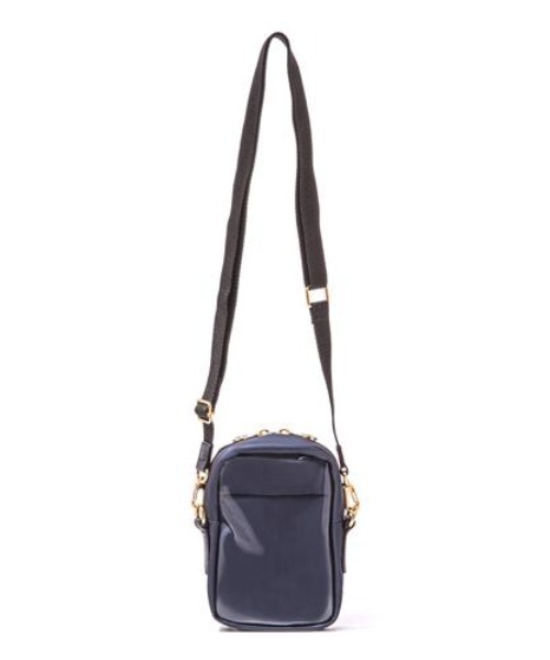DEVICE(デバイス)の「EMILYSSA レザープレート SW CROSSBODY BAG 日本製 メードインジャパン Made in japan(ショルダーバッグ・レディース・ブラック/ネイビー・FREE)」の8枚目の写真