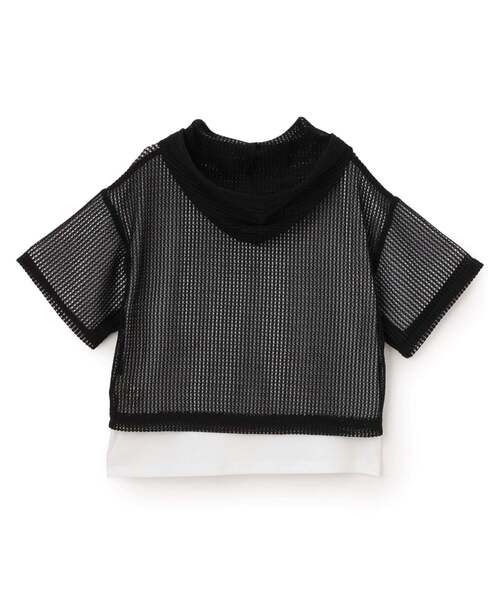 メッシュパーカ＆Tシャツセット（アンサンブル）｜pom ponette junior