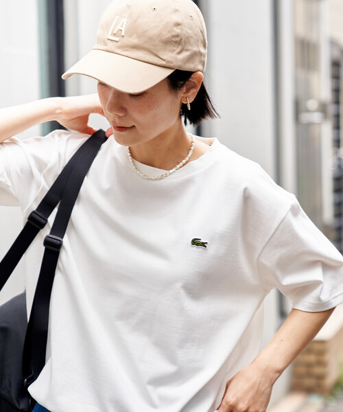 LACOSTE × FREAK'S STORE/ラコステ 別注 スピンドル付き クルーネック