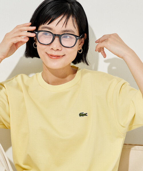 FREAK'S STORE(フリークスストア)の「LACOSTE × FREAK'S STORE/ラコステ 別注 スピンドル付き クルーネック 半袖Tシャツ(Tシャツ/カットソー・レディース・ピンク/イエロー/ネイビー/ブラック/オフホワイト・フリ-)」の13枚目の写真