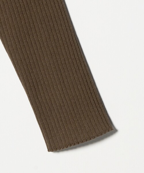 UNITED ARROWS(ユナイテッドアローズ)の「リブ ポロニット カーディガン ‐ウォッシャブル‐(カーディガン/ボレロ・レディース・ブラック/ライトピンク/ダークブラウン・FREE)」の14枚目の写真