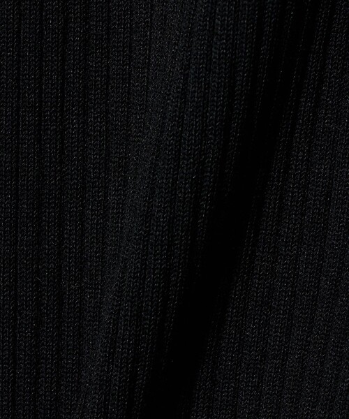 UNITED ARROWS(ユナイテッドアローズ)の「リブ ポロニット カーディガン ‐ウォッシャブル‐(カーディガン/ボレロ・レディース・ブラック/ライトピンク/ダークブラウン・FREE)」の6枚目の写真