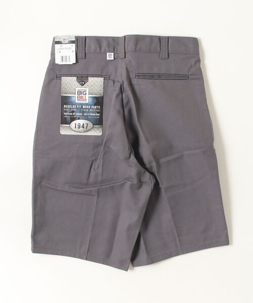 BIG BILL(ビッグビル)の「【T18】【BIGBILL/ビッグビル】11REGULAR FIT INDUSTRIAL WORK SHORT(その他パンツ・メンズ・チャコールグレー/タン・32inch)」の3枚目の写真