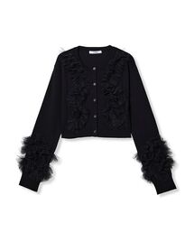 SNIDEL（スナイデル）の「UVカットチュールドッキングニットカーディガン（カーディガン/ボレロ）」