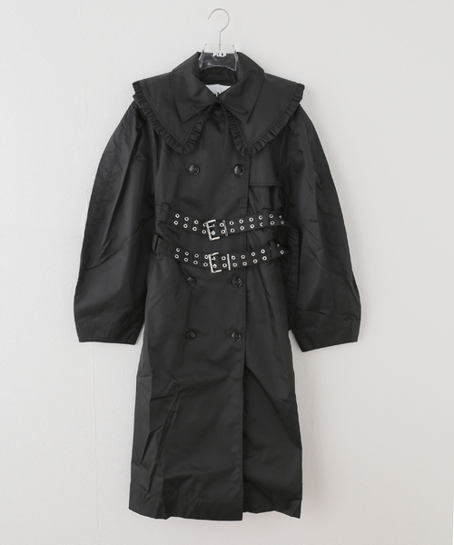 Ganni コート GANNI / ガニー Duchesse Nylon Trenchcoat（トレンチコート）｜GANNI