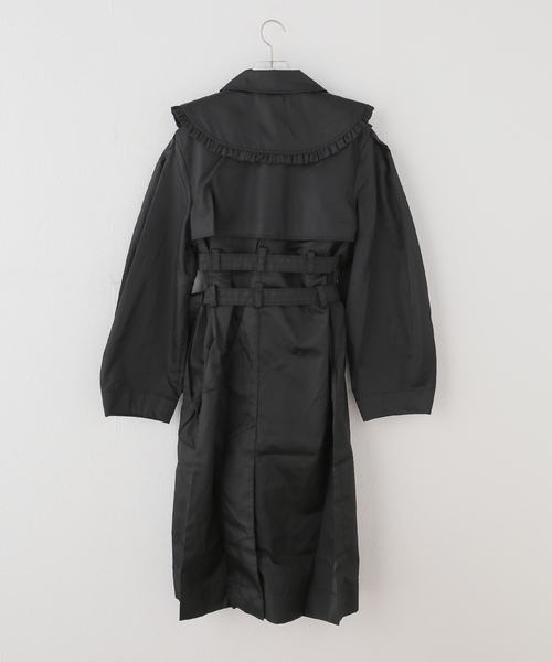 GANNI ロングコート GANNI（ガニー） コート アウター Tech Seersucker Oversized Shell